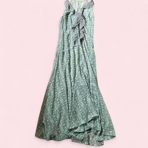 Delicate Floral Whimsical Feminine Fairy Core Coquette Maxi Dress Womens 10